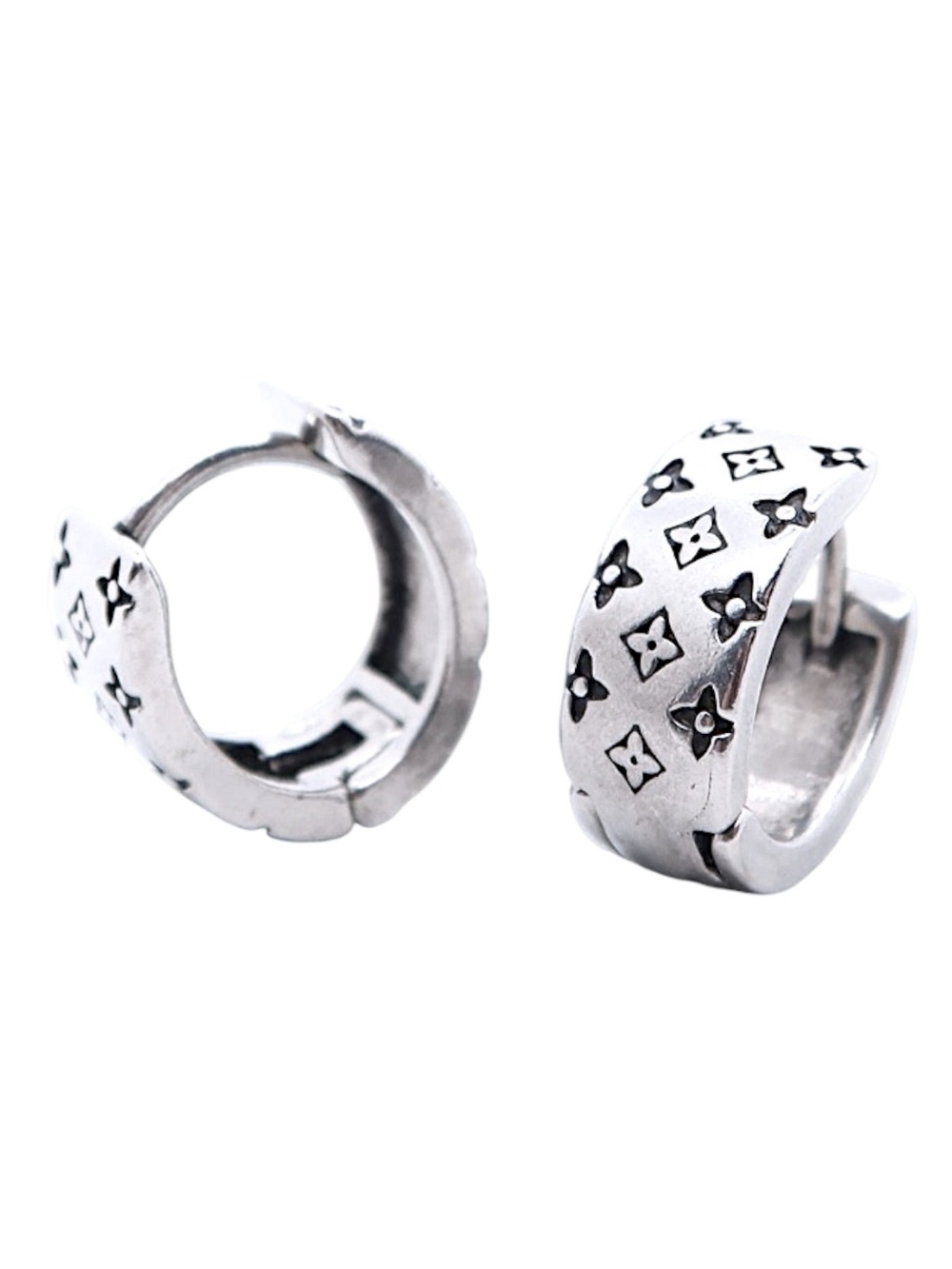 Sterling Silver Plated Silver Huggie Hoop Earrings Minimalist - Picture 12 of 15
